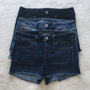 AE Dark Blue Midi Next Level Stretch Shorts